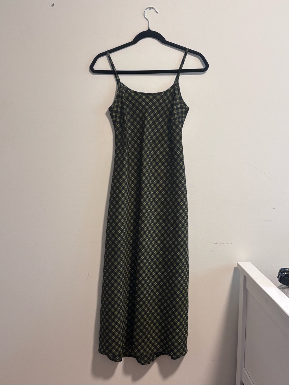 LEVIS Green Plaid Slip Dress - Picture 2 of 6